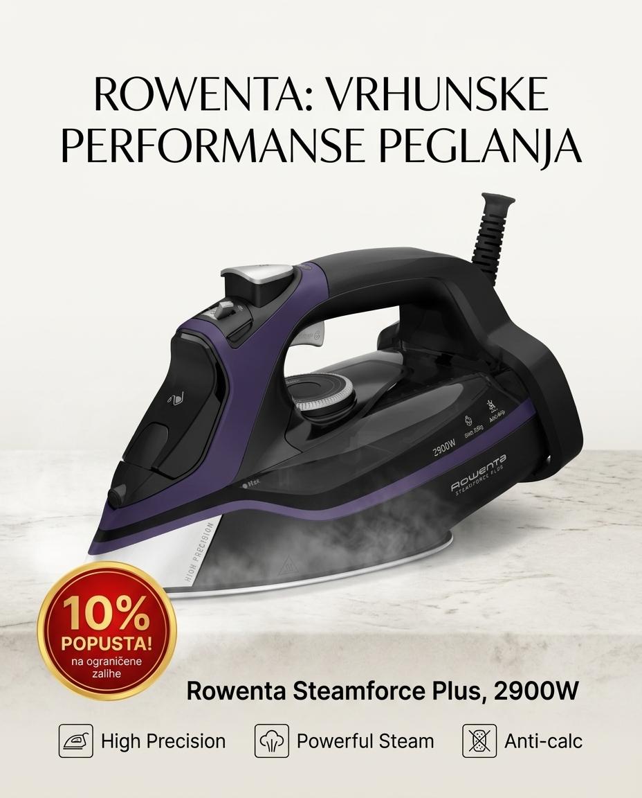 ROWENTA PEGLA NA PARU DW9414